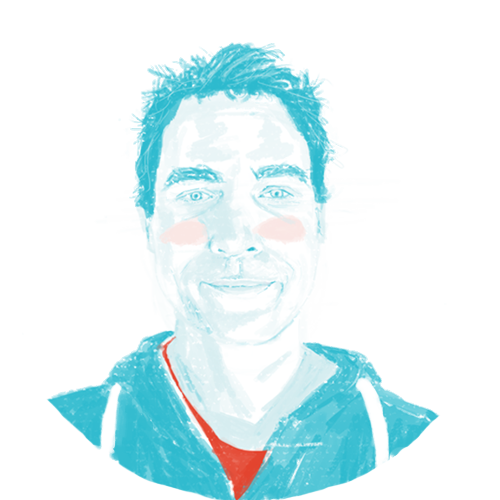 Portrettekening van Seppe