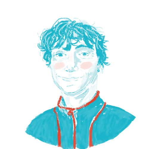 Portrettekening van Simon
